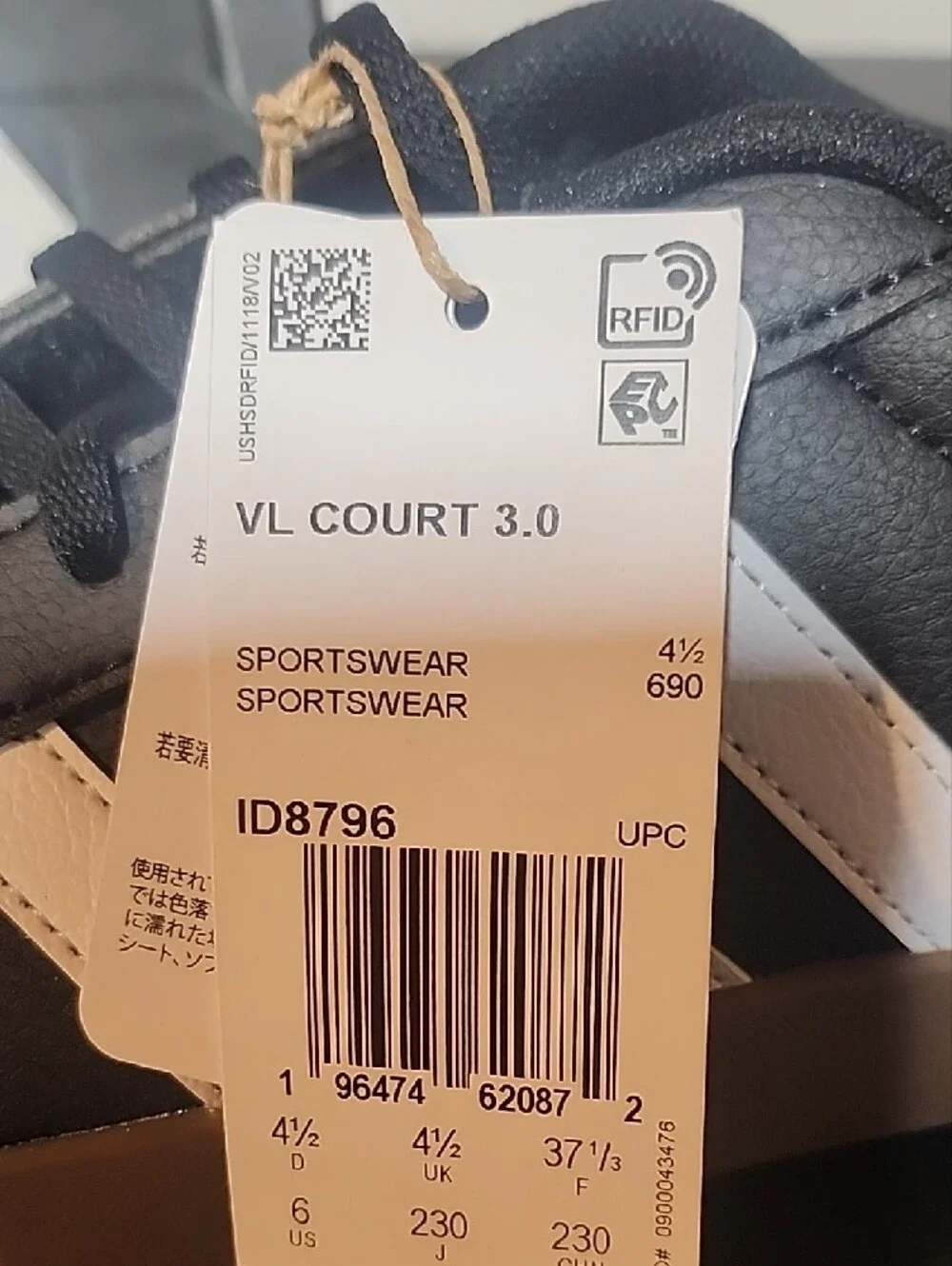 adidas Kids Vl Court 3.0